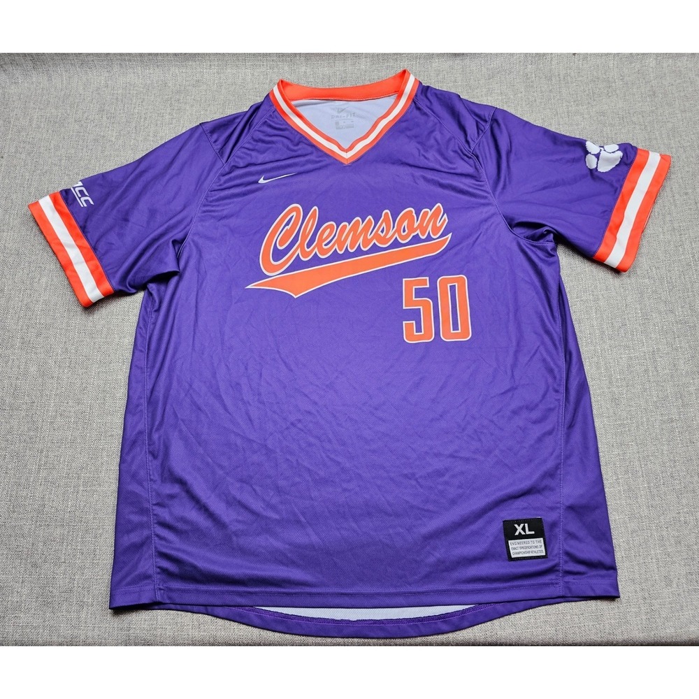 Clemson Tigers Baseball Jersey Mens‎ XL Nike Practice Team Issued Authentic NCAA